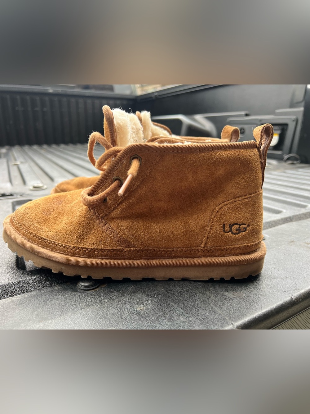 UGG Classic Neumel Suede Lace Up Boots Chestnut - Women’s Size 8 / EU 39